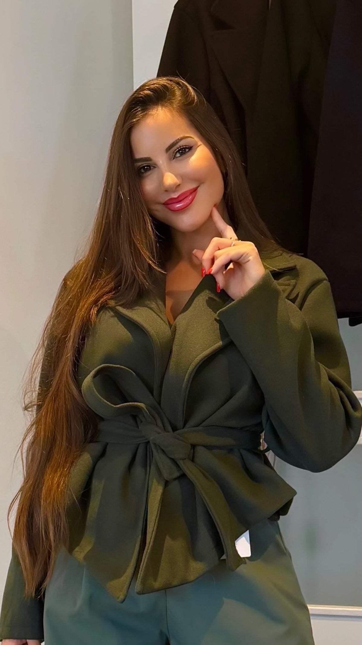 Chaqueta paño lazo