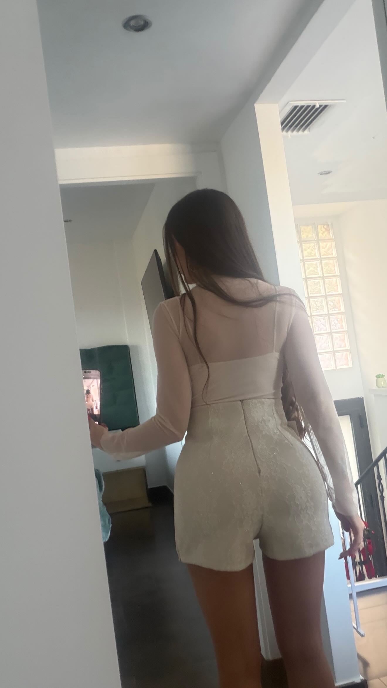 Falda pantalon blonda brillo