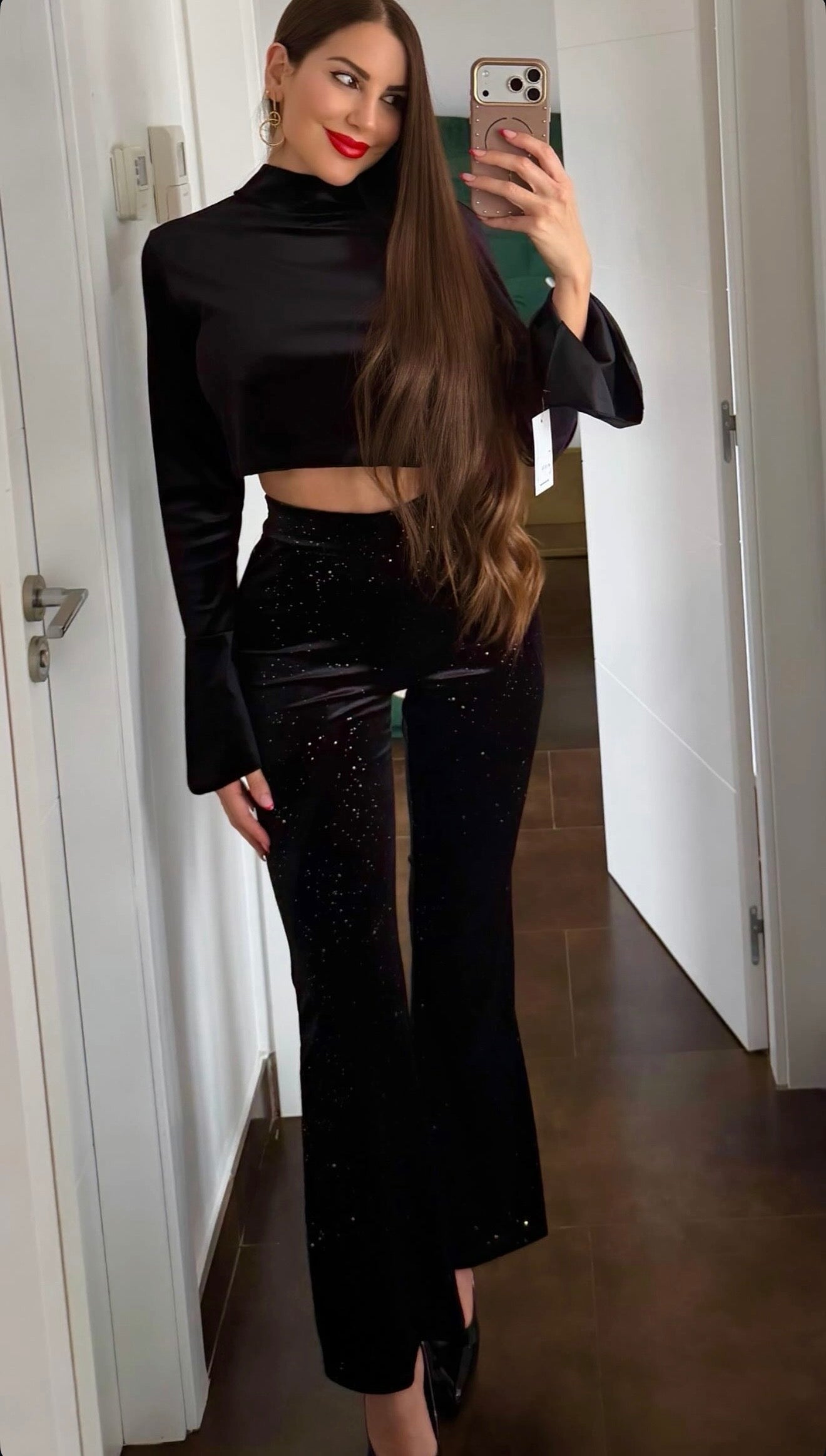 Pantalón terciopelo brillo