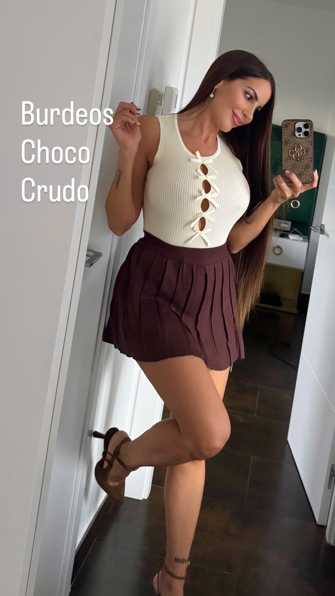 Falda pantalón punto