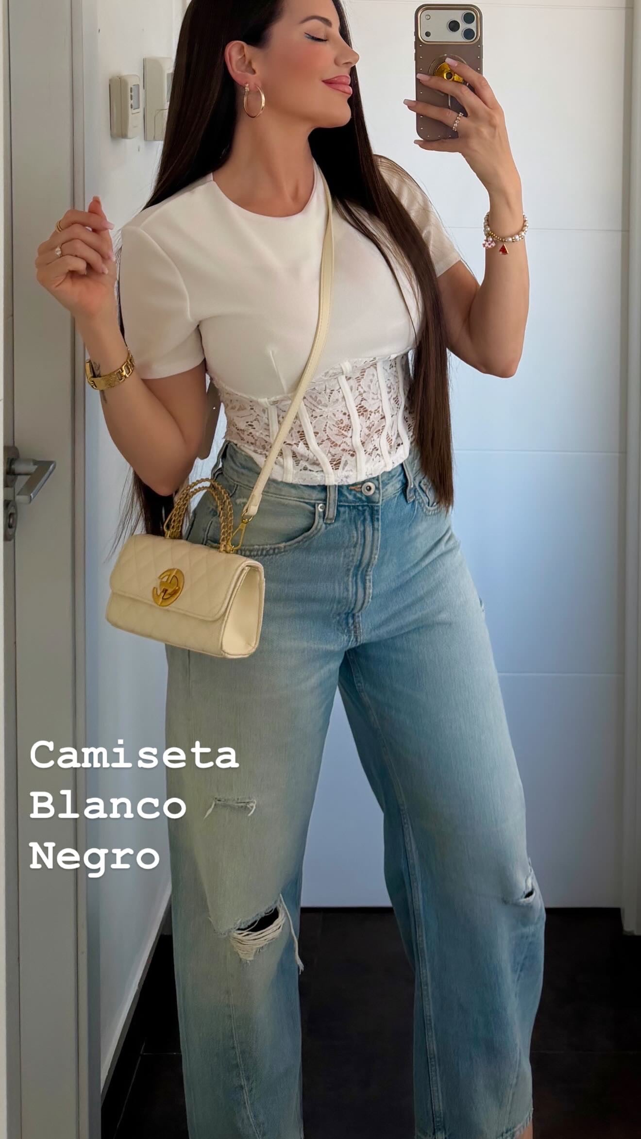 Camiseta combinada