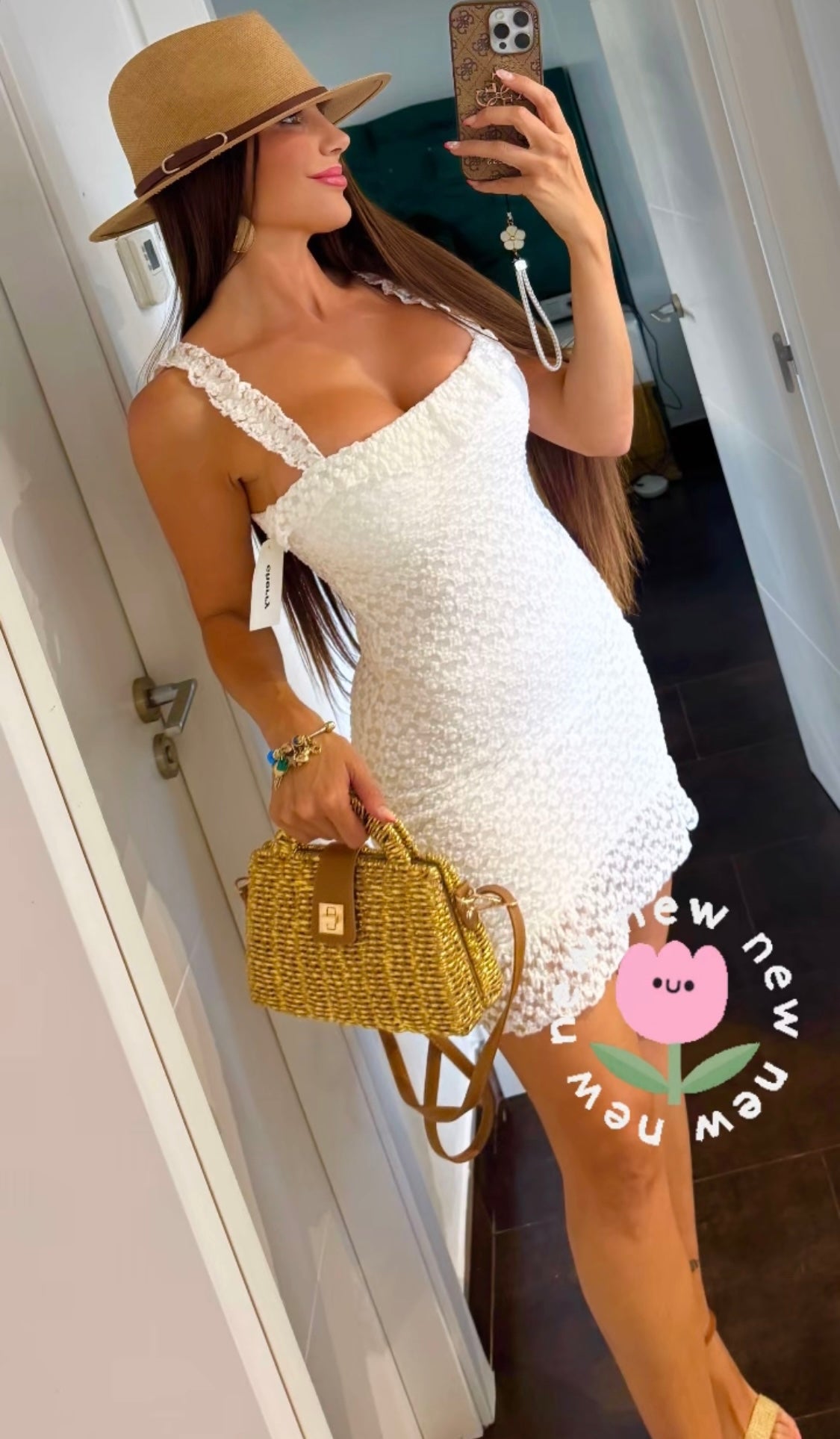 Vestido blonda Relieve