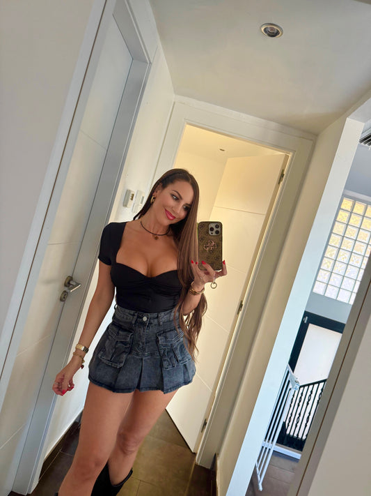 Falda pantalón vaquera