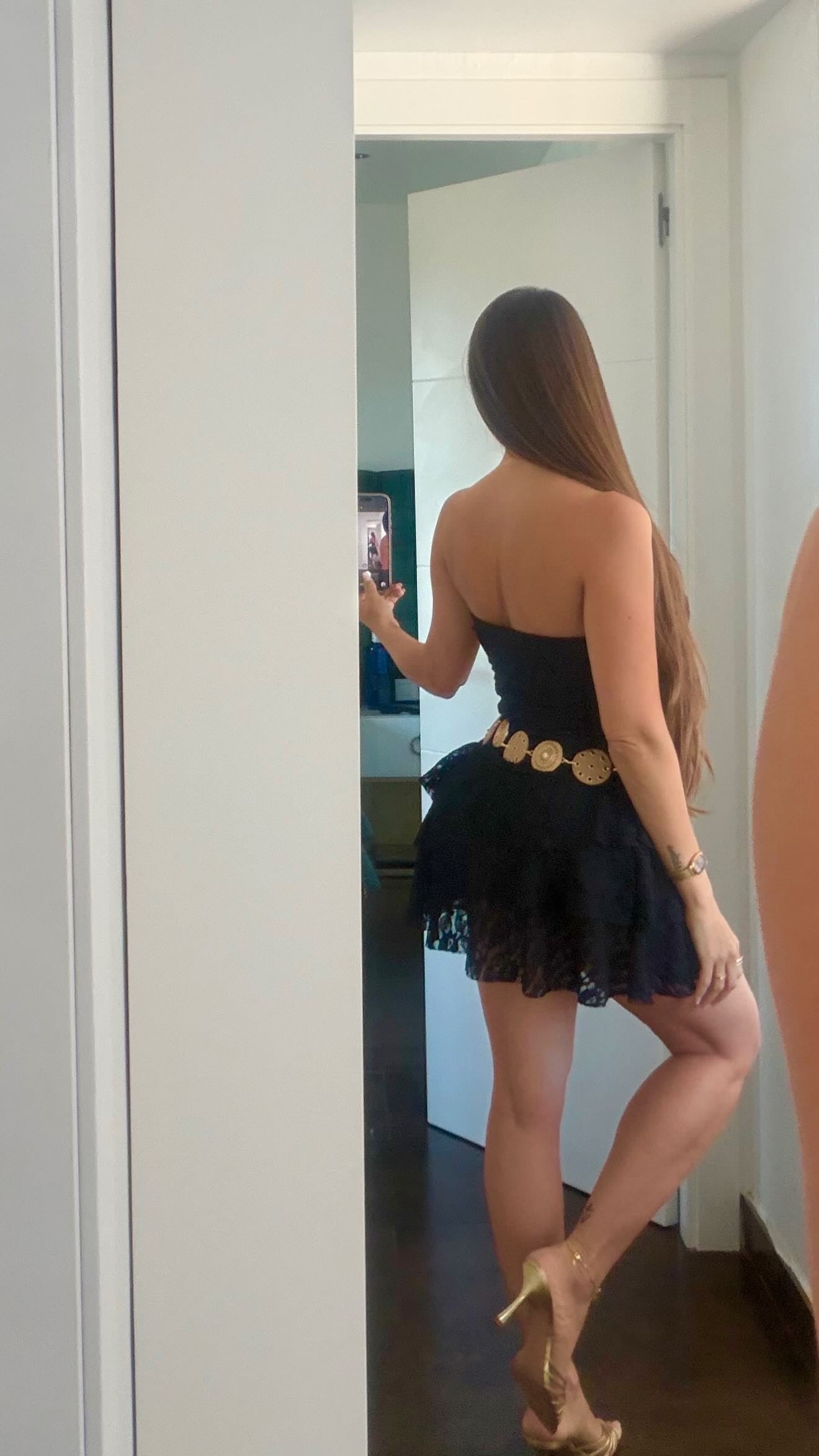 Vestido bañera Negro