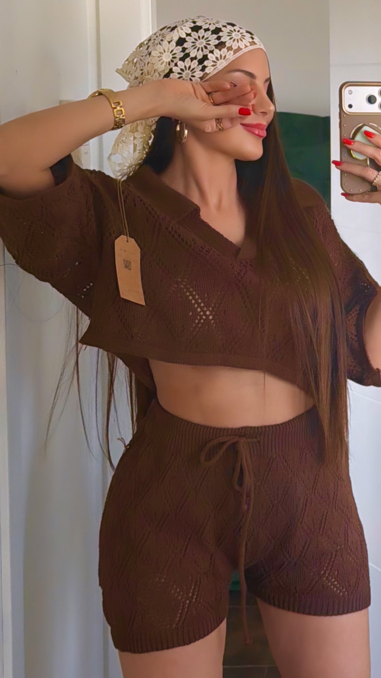 Conjunto dos piezas polo y short