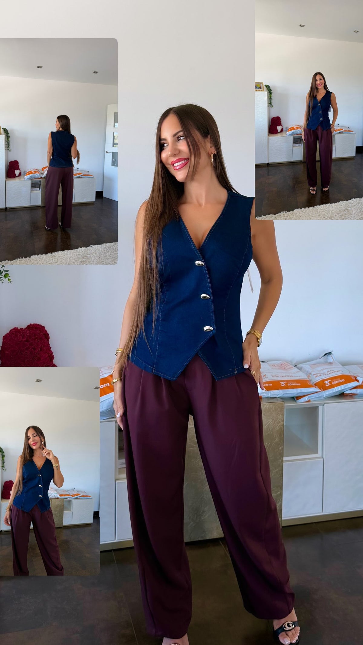 Pantalón Berenjena
