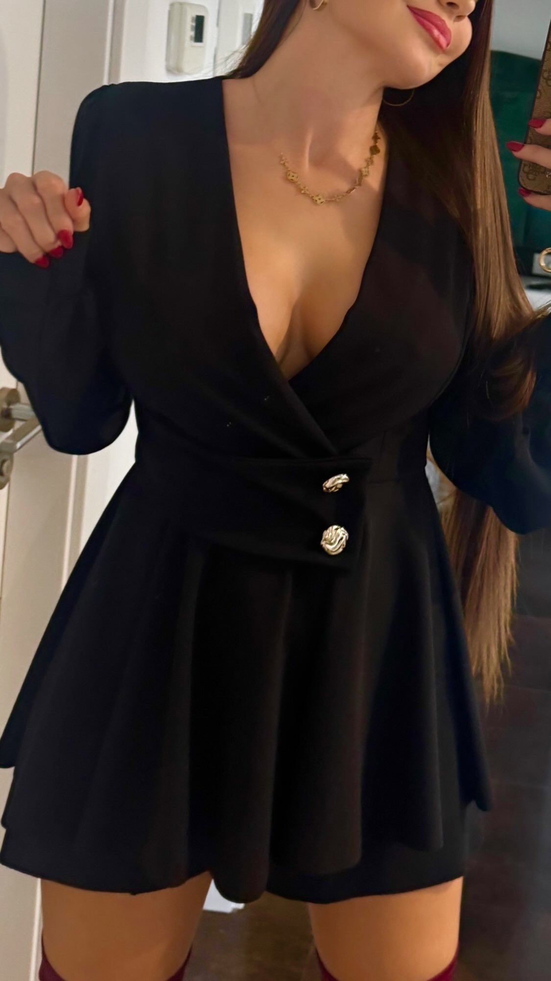 Mono vestido botones