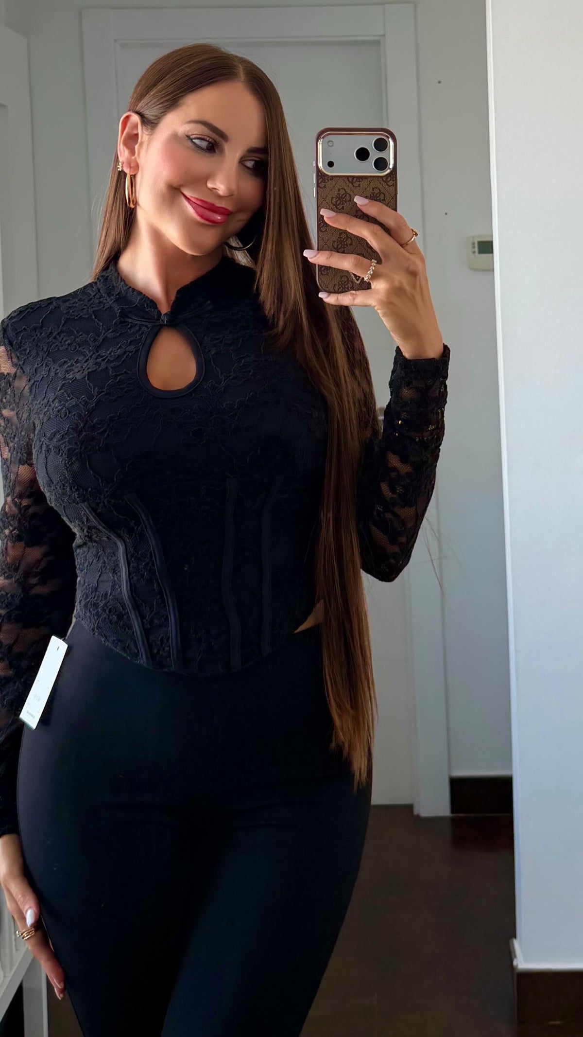 Blusa Alamares manga larga