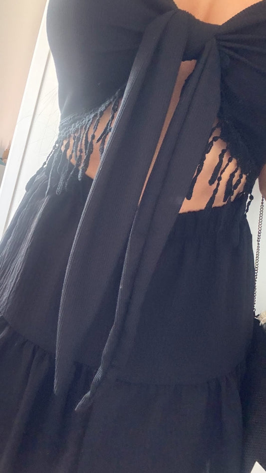 Falda pantalon negro