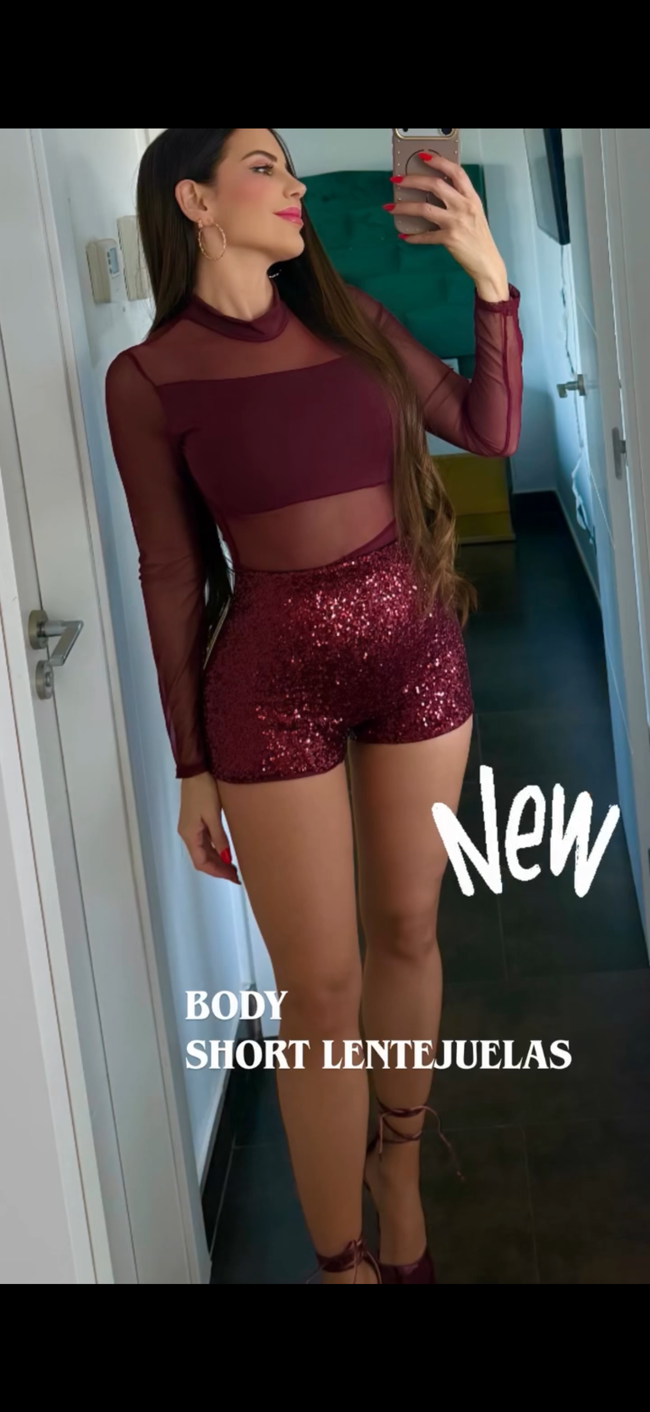 Short lentejuelas