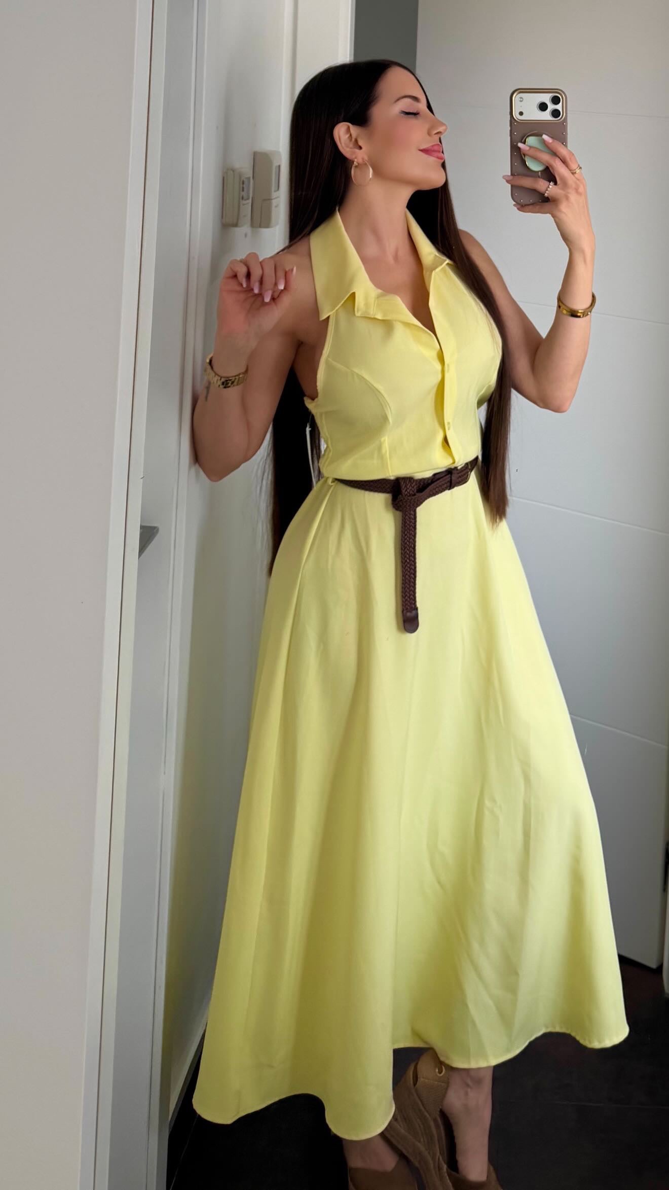 Vestido Midi cinturon