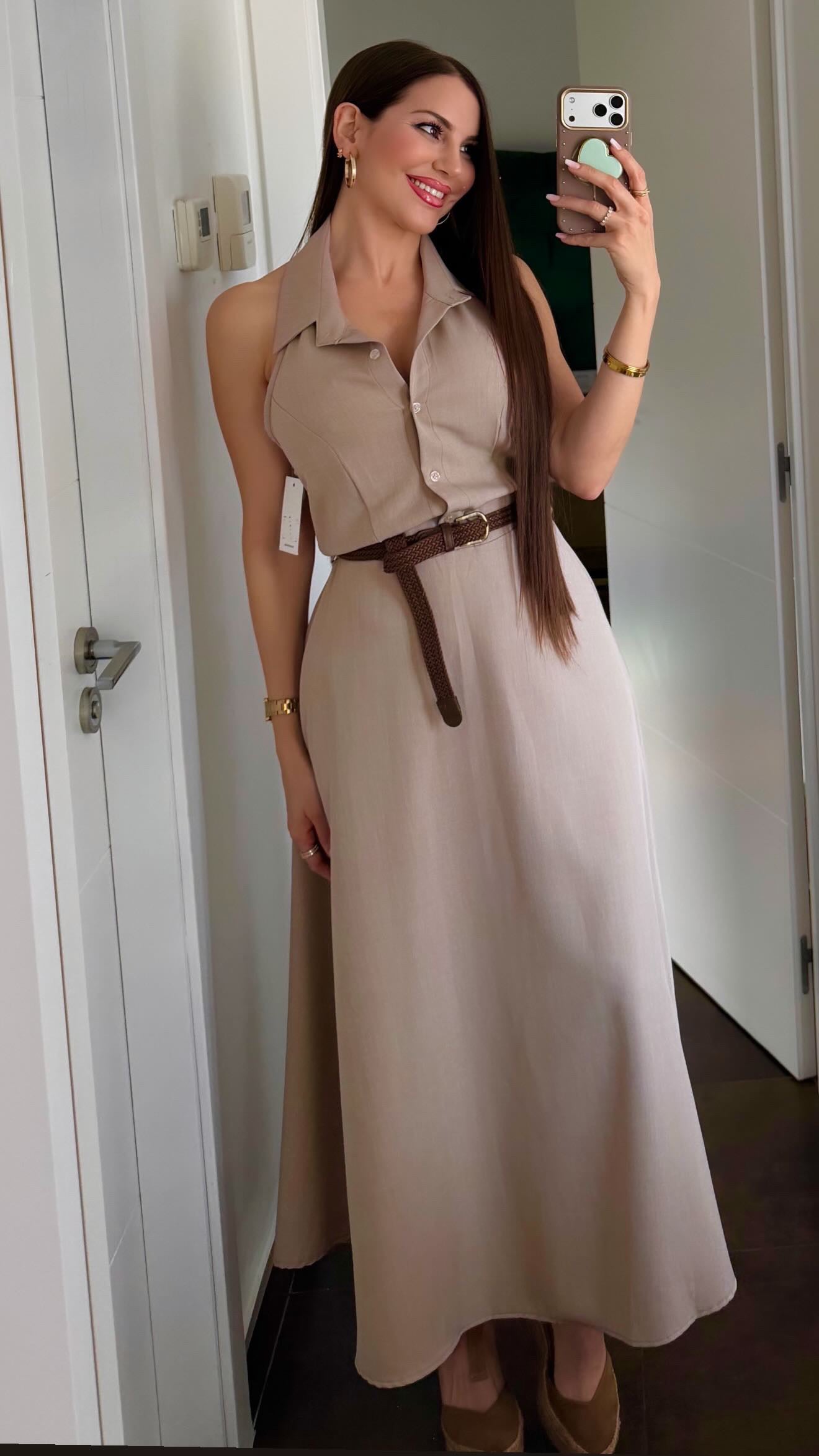 Vestido Midi cinturon